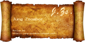 Jung Zsombor névjegykártya